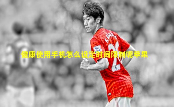 健康使用手机怎么设定时间限制呢苹果