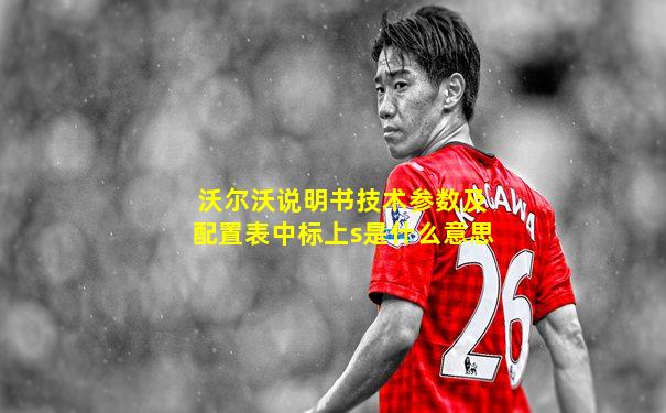 沃尔沃说明书技术参数及配置表中标上s是什么意思