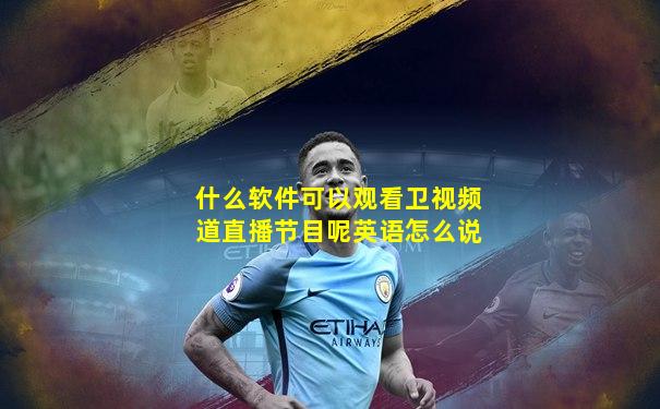 什么软件可以观看卫视频道直播节目呢英语怎么说